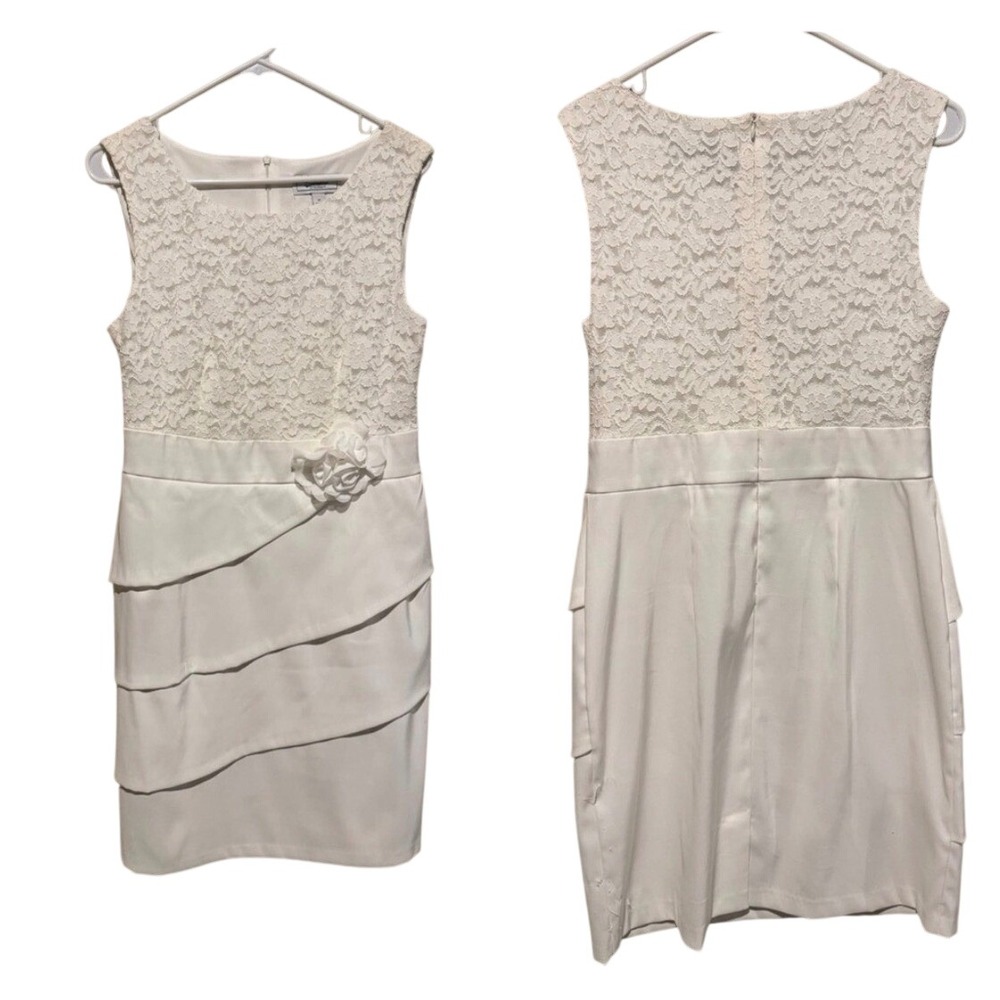 Elegant White Lace Dress